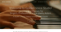 Desktop Screenshot of goldenvoicestudio.com