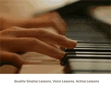 Tablet Screenshot of goldenvoicestudio.com